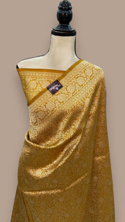 Pure Katan Silk Banarasi Handloom Saree - Tanchui Brocade - The Handlooms