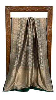 Pure Katan Silk Banarasi Handloom Saree - Tanchui Brocade With Meenakari - The Handlooms