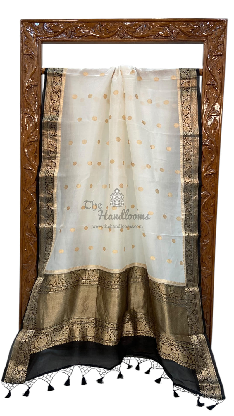 Pure Kora Handloom Banarasi Saree - The Handlooms