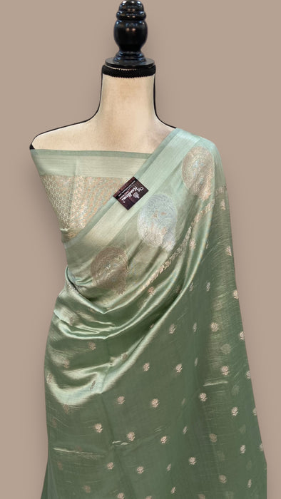 Pure Mango Silk Banarasi Handloom Saree