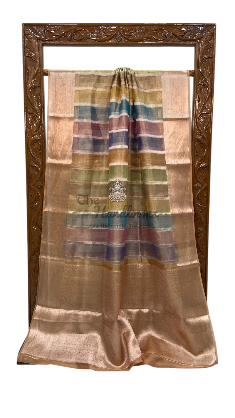 Pure Kora Tissue Handloom Banarasi Saree - The Handlooms