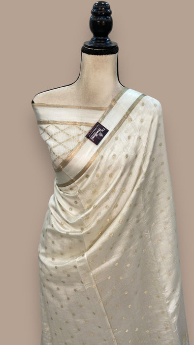 Pure Kota Chex silk Banarasi Handloom Saree