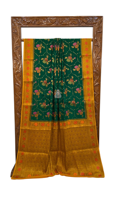 Pure Chiffon Khaddi Banarasi Saree