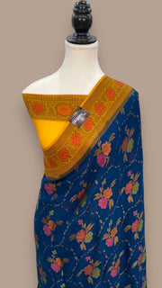 Pure Chiffon Khaddi Banarasi Saree - The Handlooms