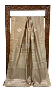 Pure Mango Silk Banarasi Handloom Saree - The Handlooms