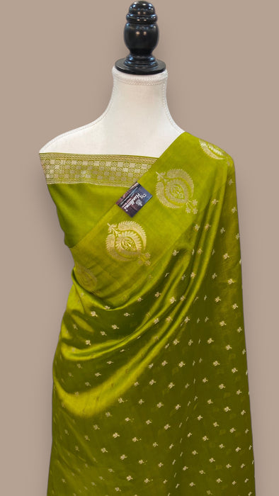 Pure Mango Silk Banarasi Handloom Saree