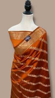 Pure Mango Silk Handloom Banarasi Saree - The Handlooms