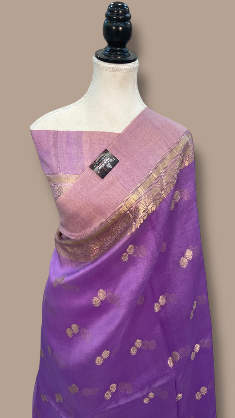 Pure Kora Handloom Banarasi Saree - The Handlooms