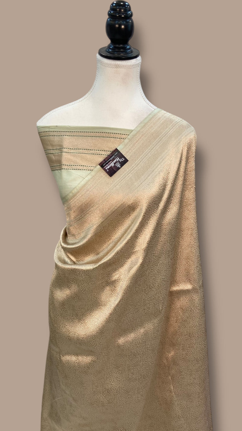 Pure Katan Silk Banarasi Handloom Saree - Tanchui Brocade - The Handlooms