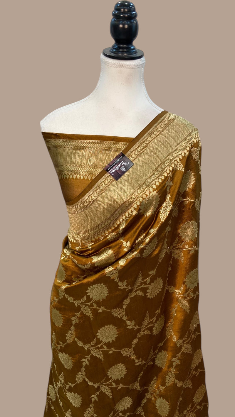 Pure Dupion Silk Banarasi Handloom Saree - The Handlooms