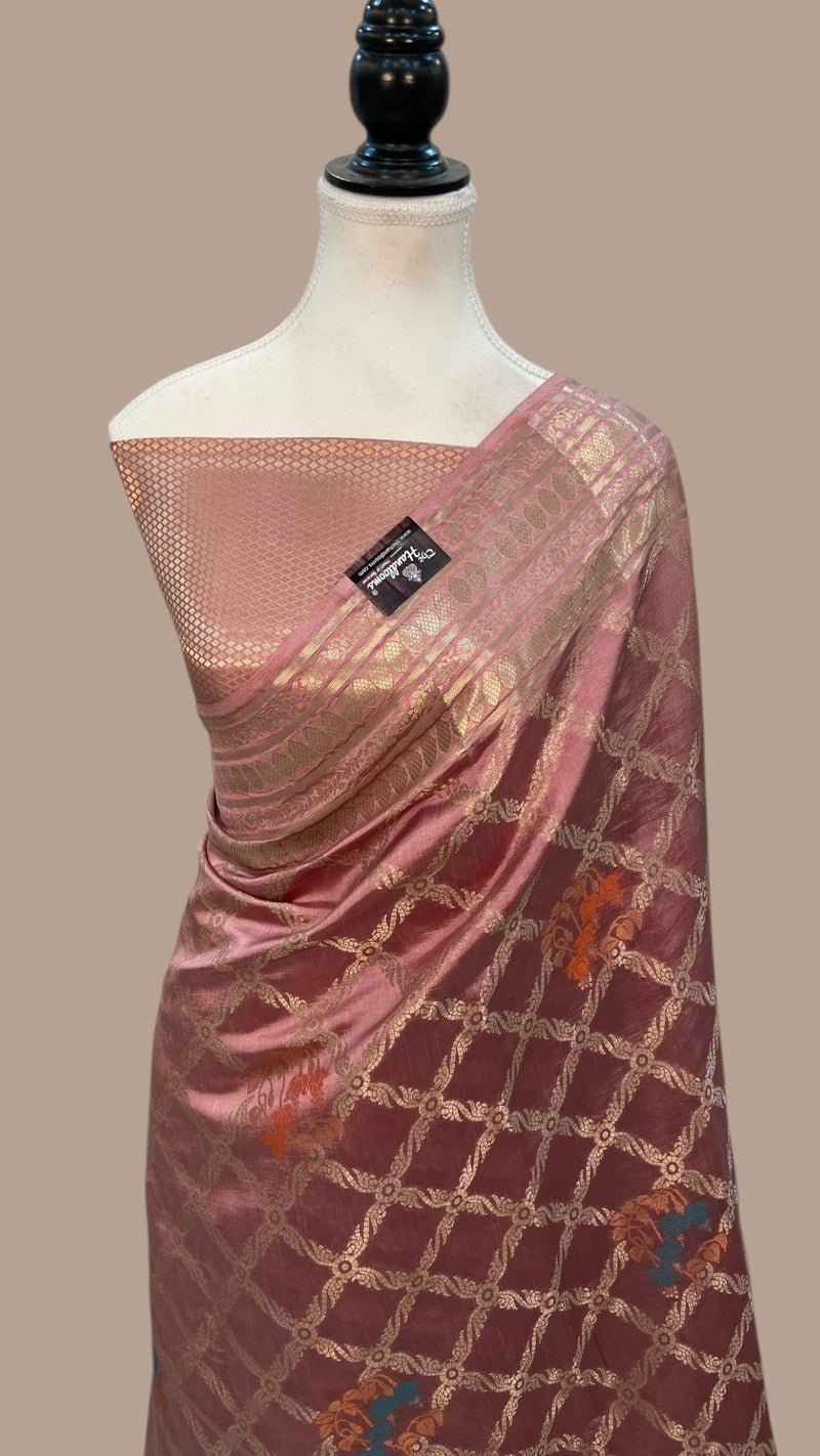 Pure Mango Silk Banarasi Handloom Saree - The Handlooms