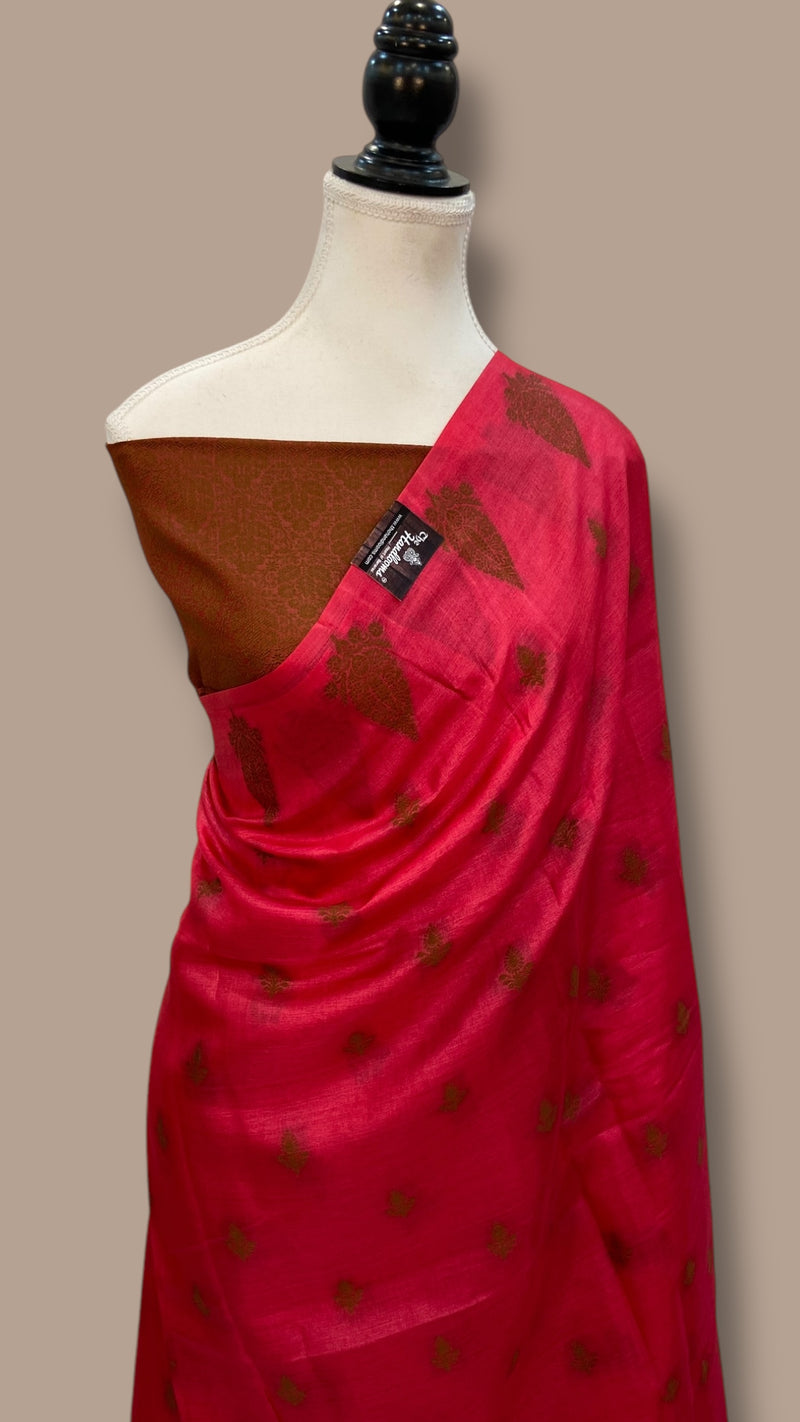 Pure Tussar Silk Handloom Banarasi Saree - The Handlooms