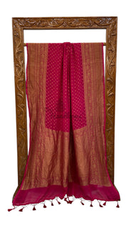 Khaddi Georgette Banarasi Saree -  Antique zari - The Handlooms