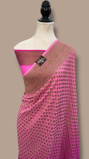 Pure Khaddi Georgette Handloom Banarasi Saree - The Handlooms