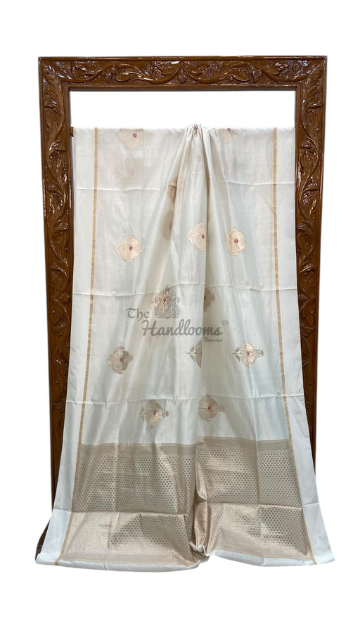 Pure Mango Silk Banarasi Handloom Saree - The Handlooms