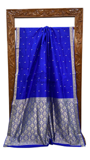 Pure Katan Silk Reshmi Zari Banarasi Handloom Saree - The Handlooms