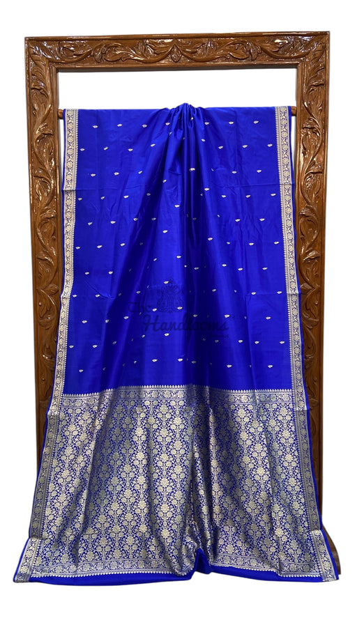 Pure Katan Silk Reshmi Zari Banarasi Handloom Saree - The Handlooms