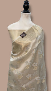 Pure Kora Handloom Banarasi Saree - The Handlooms