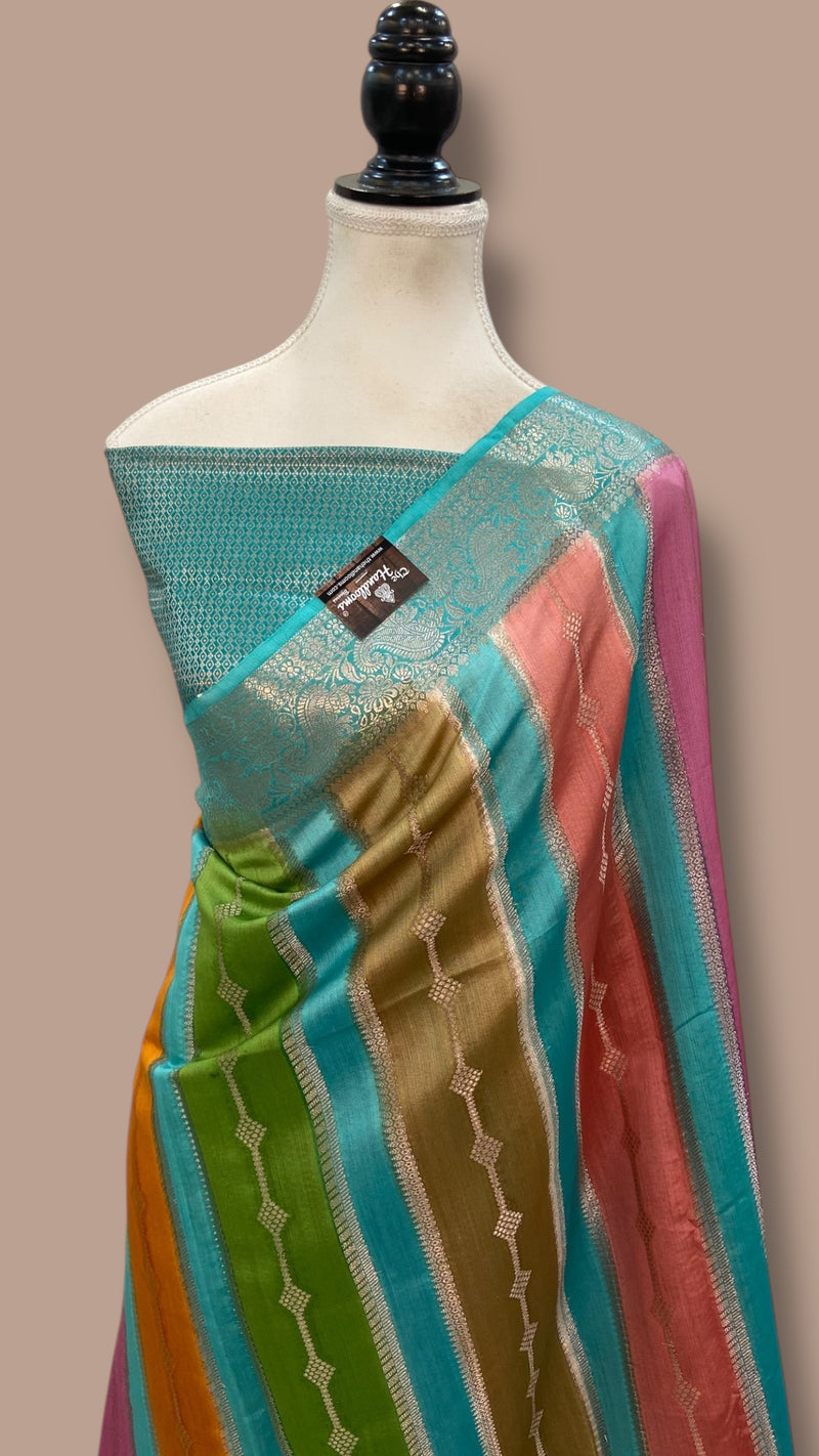 Pure Chiniya Silk Handloom Banarasi Saree - The Handlooms