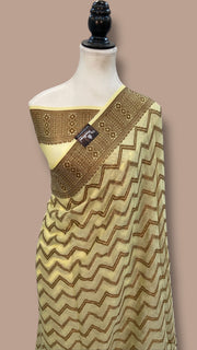 Pure Chiffon Khaddi Banarasi Saree - The Handlooms