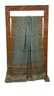 Pure Chiffon Khaddi Banarasi Saree - The Handlooms