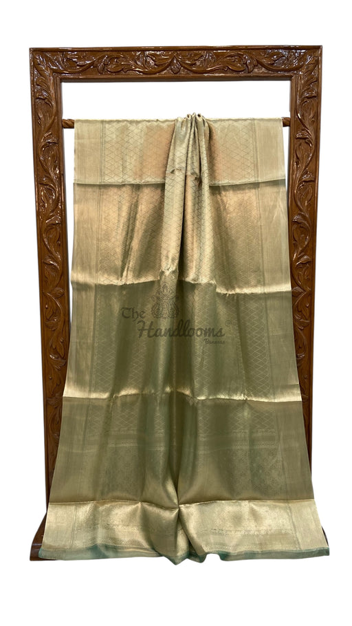 Pure Kora Tissue Tanchui Handloom Banarasi Saree - The Handlooms