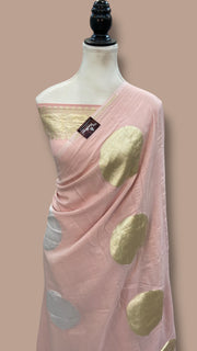 Moonga Georgette Handloom Banarasi Saree - The Handlooms