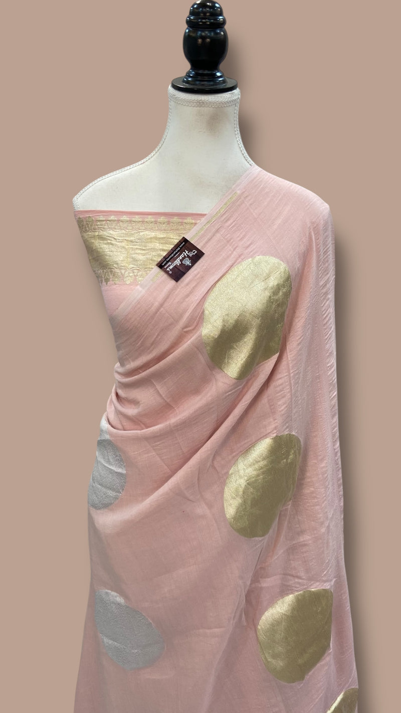 Moonga Georgette Handloom Banarasi Saree - The Handlooms