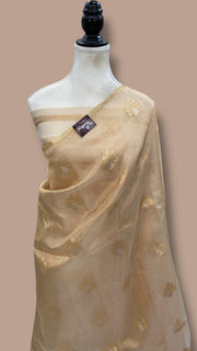 Pure Kora Tissue Handloom Banarasi Saree - The Handlooms