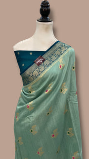 Moonga Silk  Handloom Banarasi Saree - The Handlooms