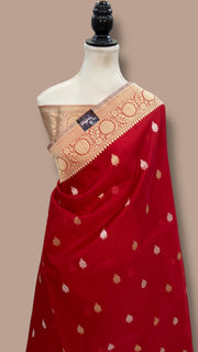 Pure Kora Handloom Banarasi All Over Kadua Motifs Saree - The Handlooms