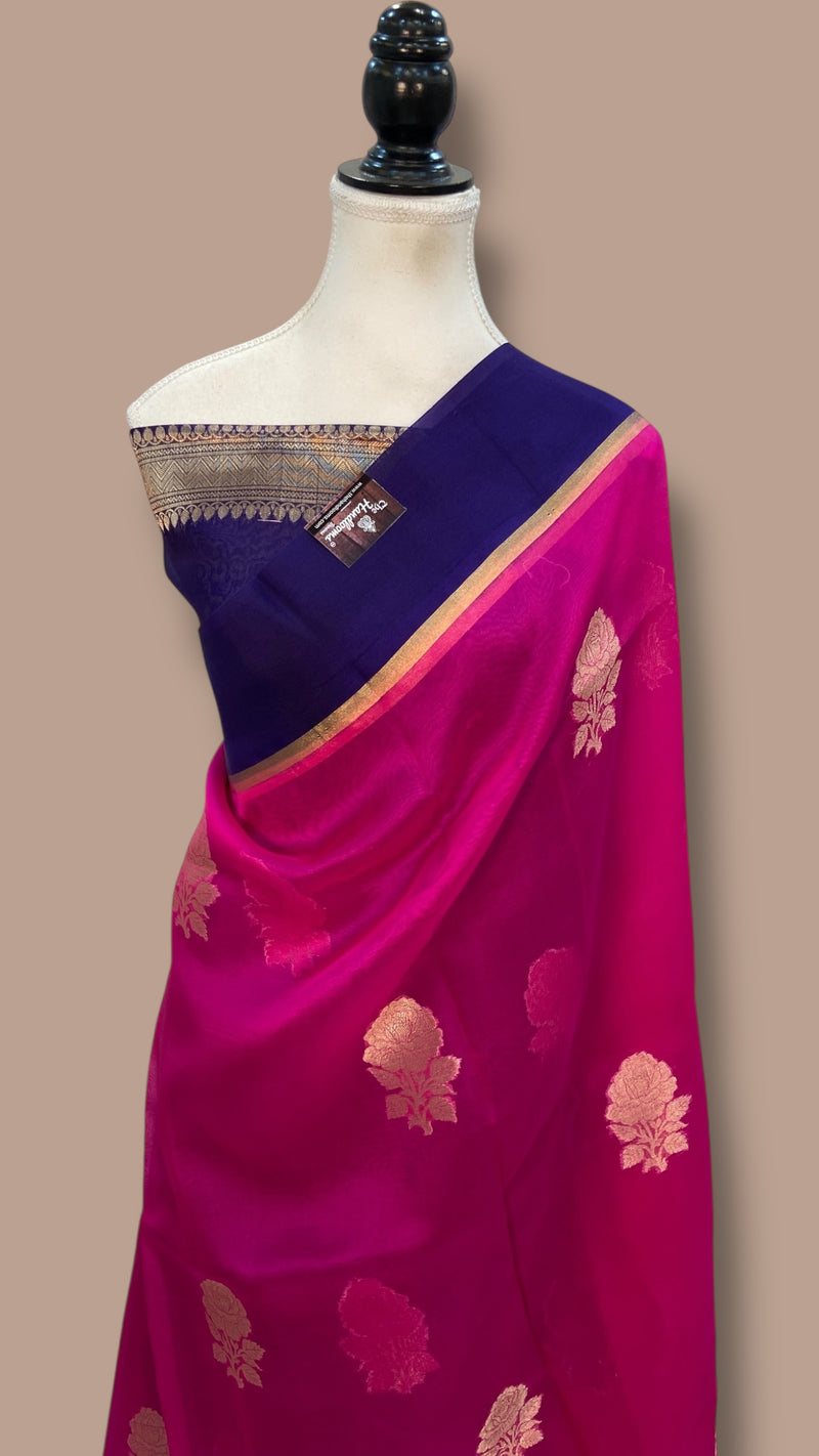 Pure Kora Handloom Banarasi Saree - The Handlooms