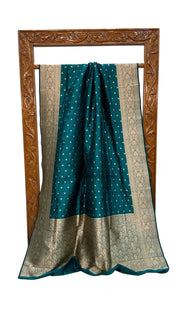 Pure Katan Silk Banarasi Handloom Saree - All Over Motifs - The Handlooms
