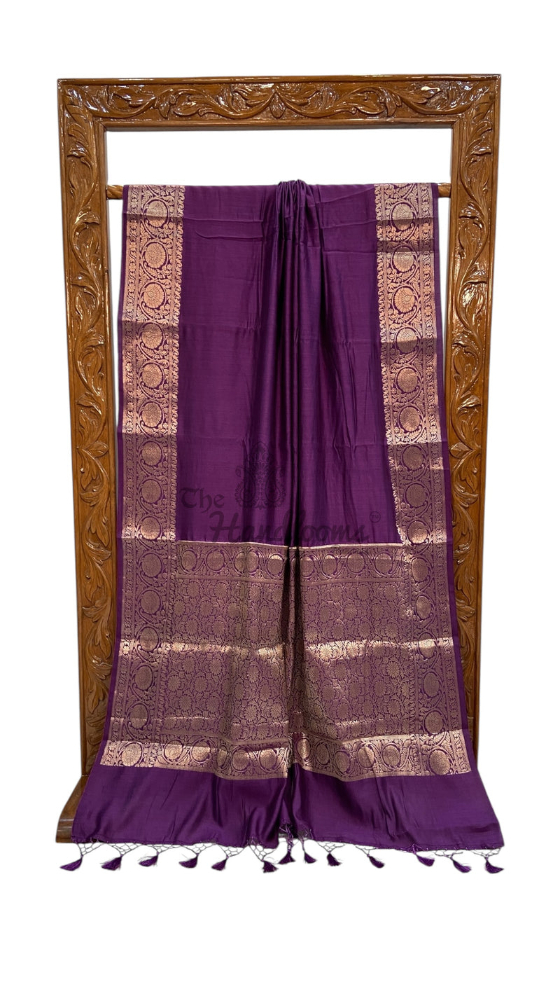 Pure Chiniya Silk Handloom Banarasi Saree - The Handlooms