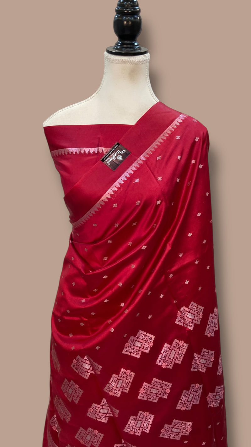 Pure Mango Silk Banarasi Handloom Saree - The Handlooms