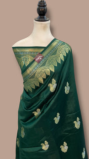 Pure Mango Silk Banarasi Handloom Saree - The Handlooms