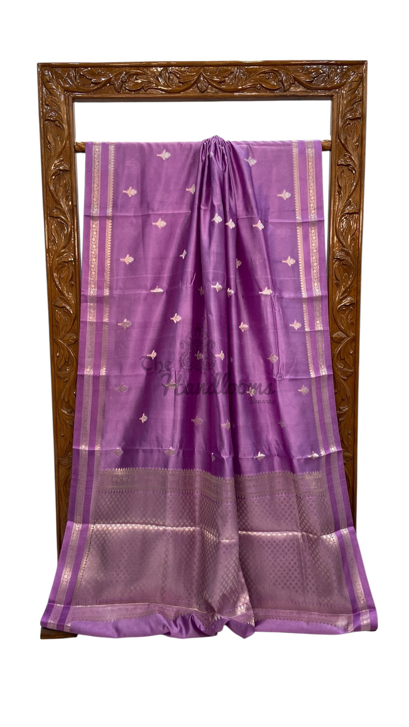 Pure Mango Silk Banarasi Handlokom Saree - The Handlooms