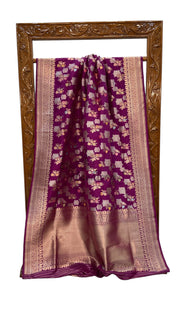 Ektara Pure Katan Silk Banarasi Handloom Saree - All Over Kadiyal Jaal Work - The Handlooms