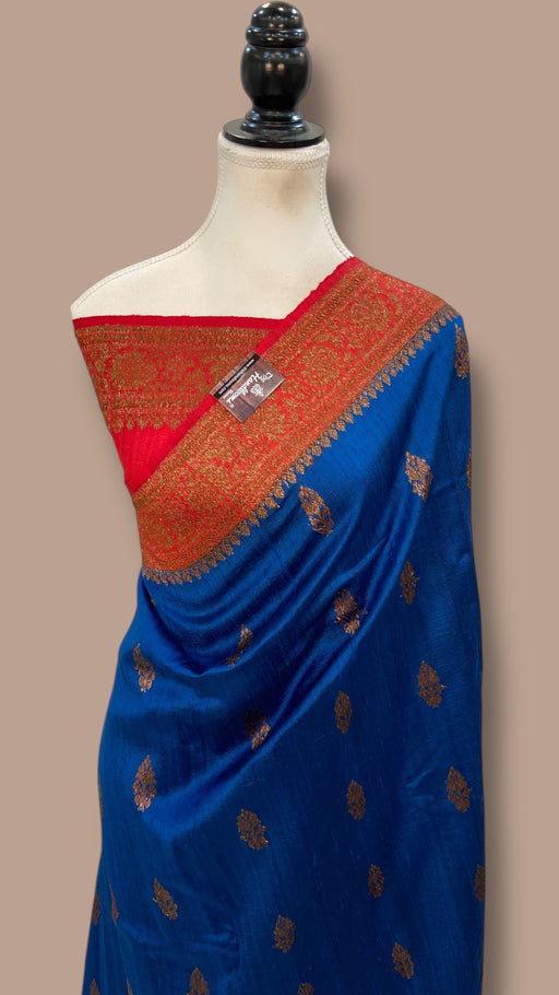 Pure Raw Silk Handloom Banarasi Saree - The Handlooms