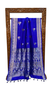 Pure Mushroo Silk Handloom Banarasi Saree - The Handlooms