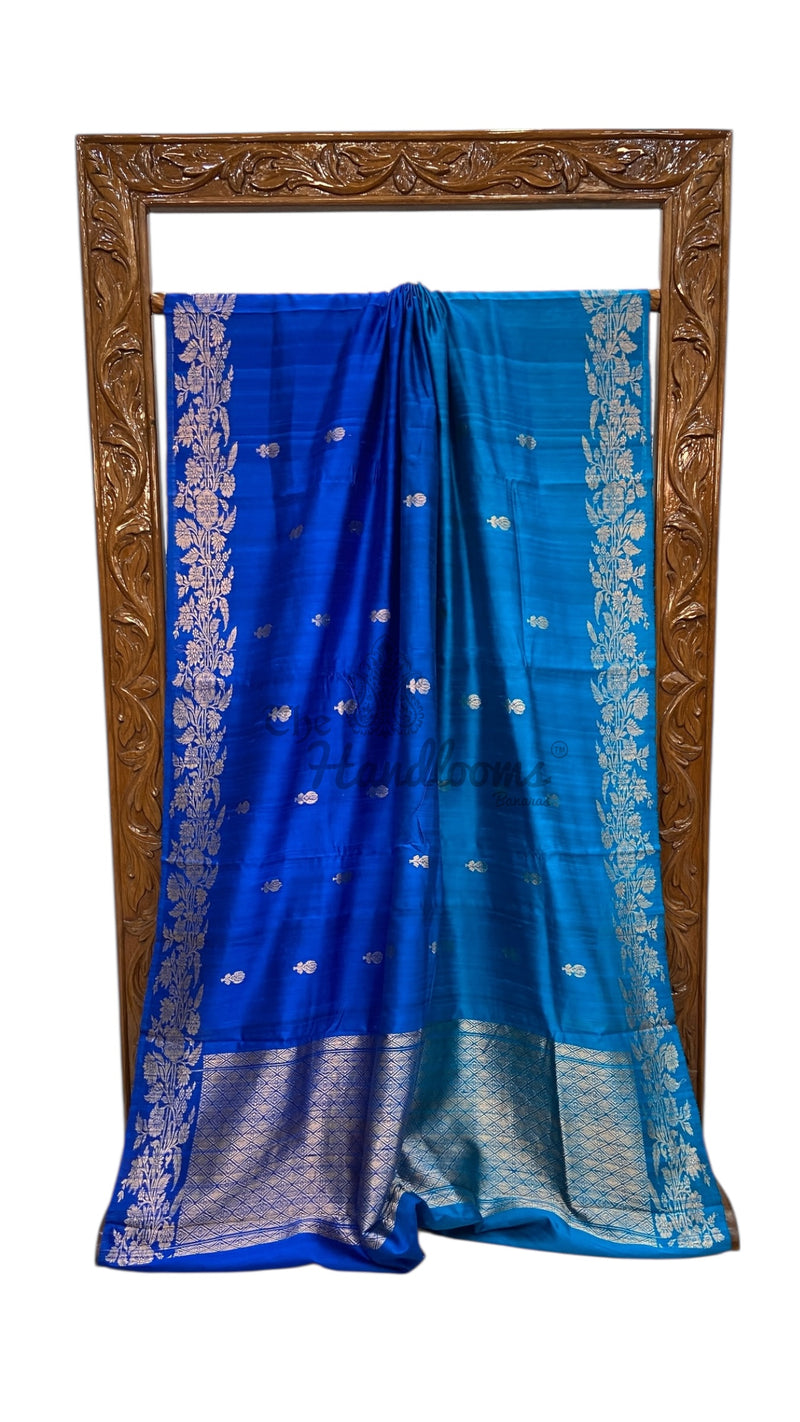 Pure Raw Silk Handloom Banarasi Saree - The Handlooms