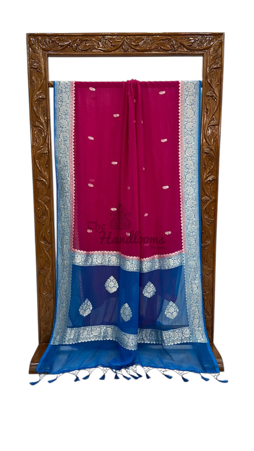 Pure Georgette Handloom Banarasi Saree - The Handlooms