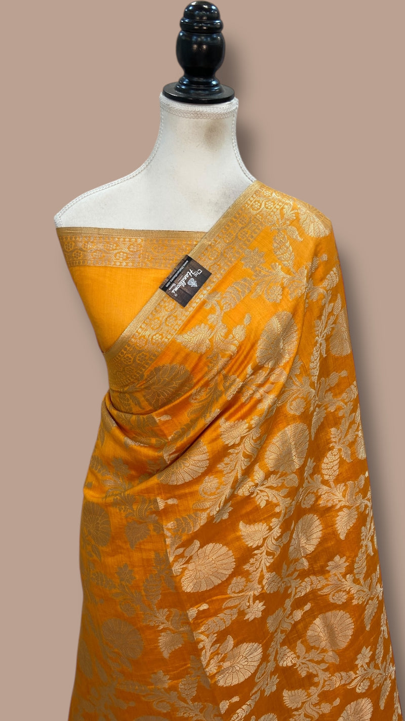 Pure Chiniya Silk Khaddi Handloom Banarasi Saree