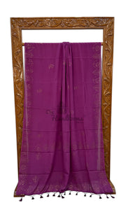 Pure Georgette Handloom Banarasi Saree with Siroski Stone Work - The Handlooms