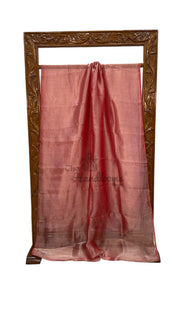 Pure Kora Handloom Banarasi Saree - Plain - The Handlooms
