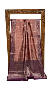 Pure Chiniya Silk Khaddi Handloom Banarasi Saree - The Handlooms
