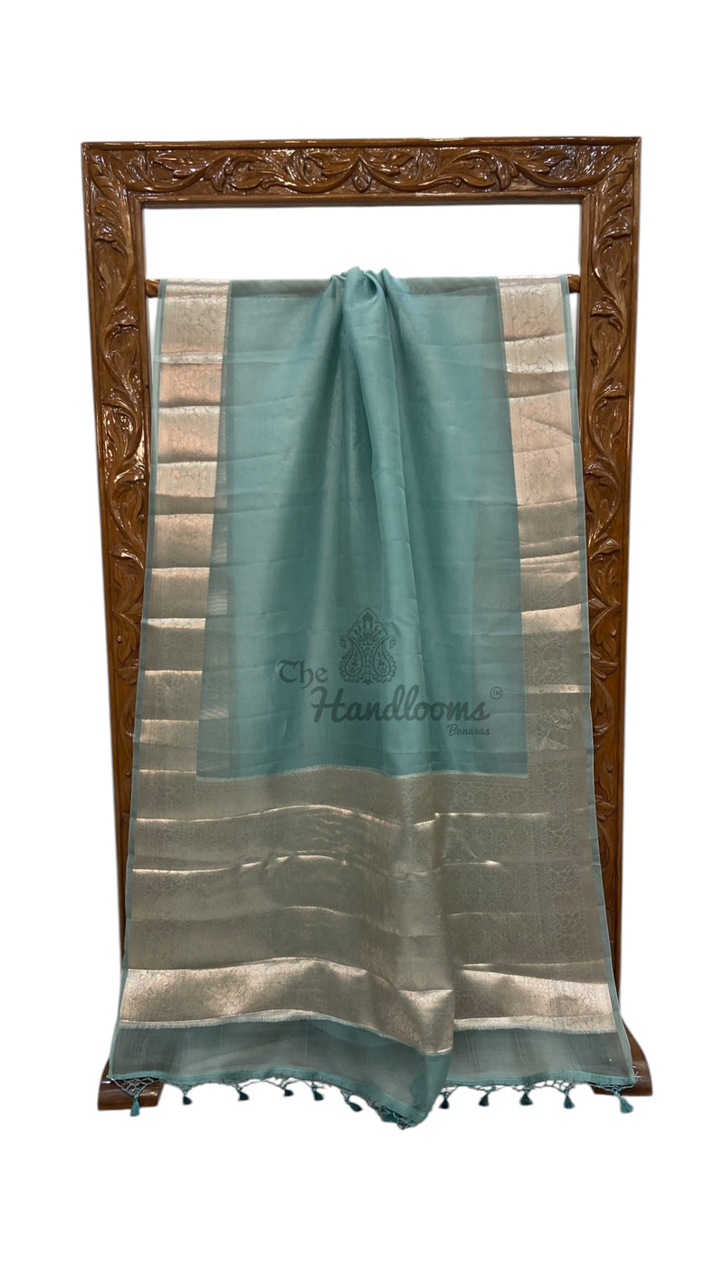 Pure Kora Silk Handloom Banarasi Saree - The Handlooms