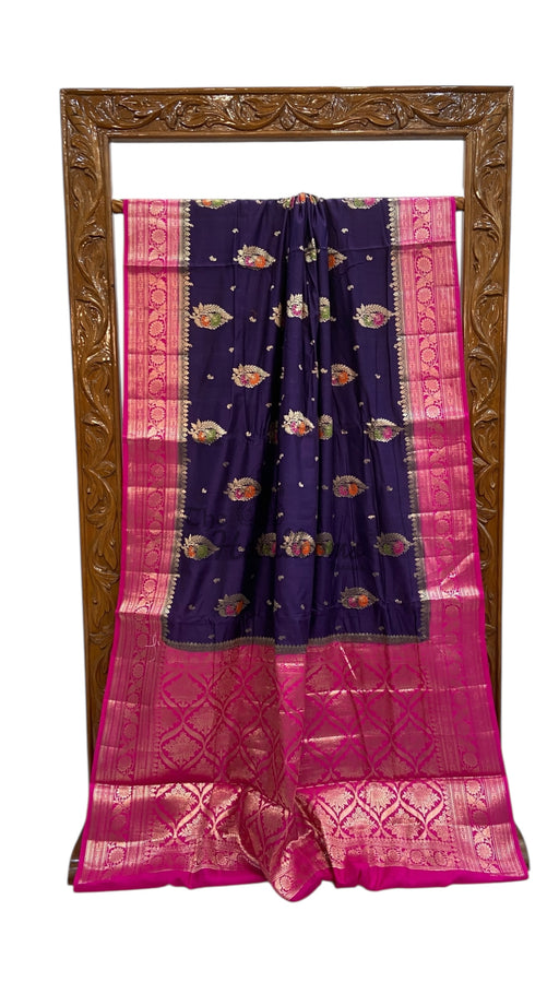 Pure Chiniya Silk Handloom Banarasi Saree - The Handlooms