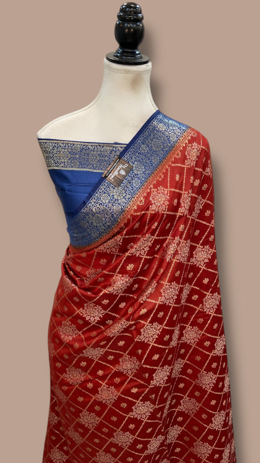 Pure Chiniya Silk Handloom Banarasi Saree - The Handlooms