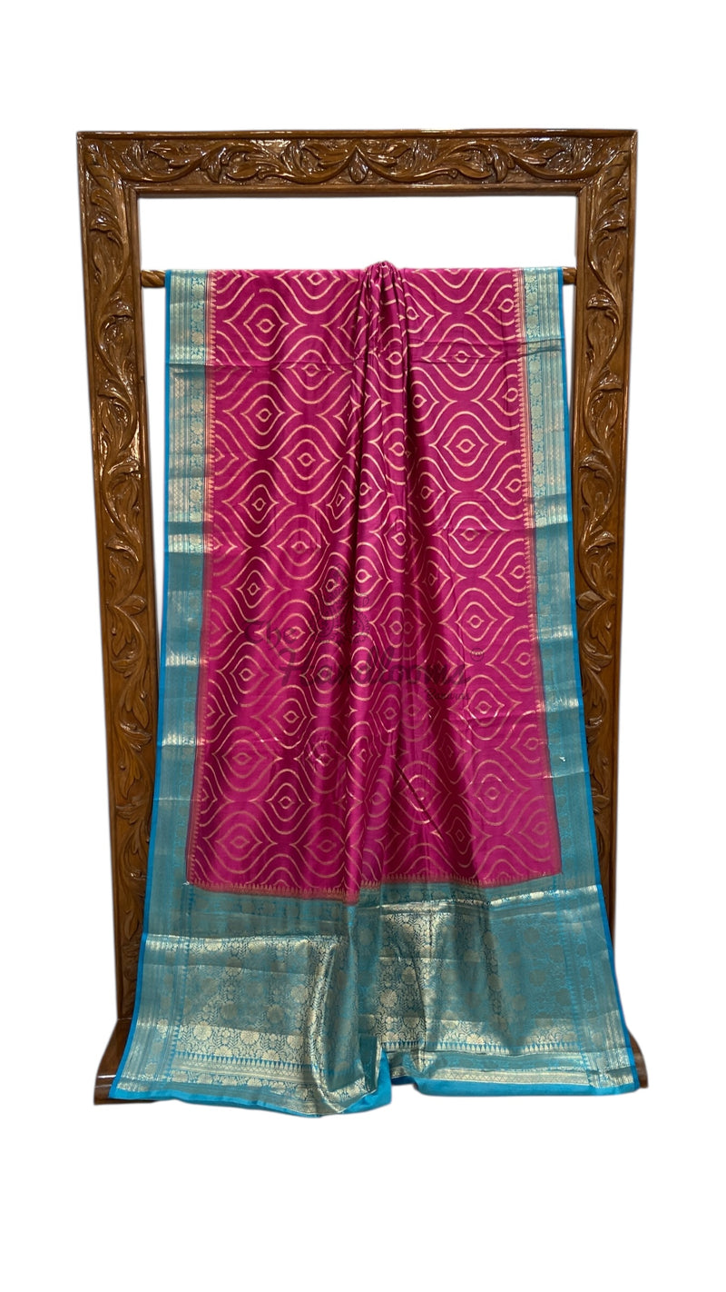 Pure Chiniya Silk Handloom Banarasi Saree - The Handlooms
